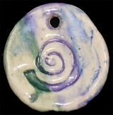 Ceramic bead pendant
