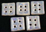 Handmade ceramic buttons (set of 5)