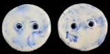 Handmade ceramic buttons (set of 2)